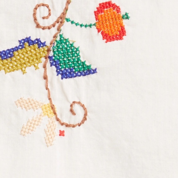 NWT $195 FARM RIO Pitanga Embroidered Blouse in size Large! - Picture 8 of 10